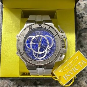 White and Blue Invicta Watch